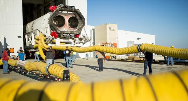 NASA image: Orb3 Antares Rollout