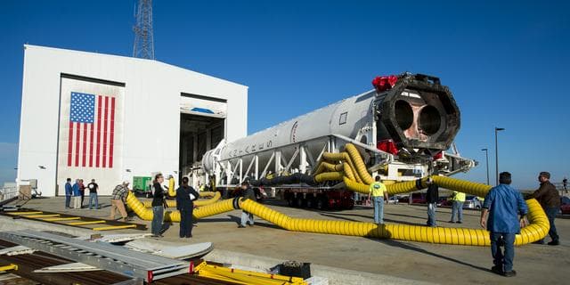 NASA image: Orb3 Antares Rollout