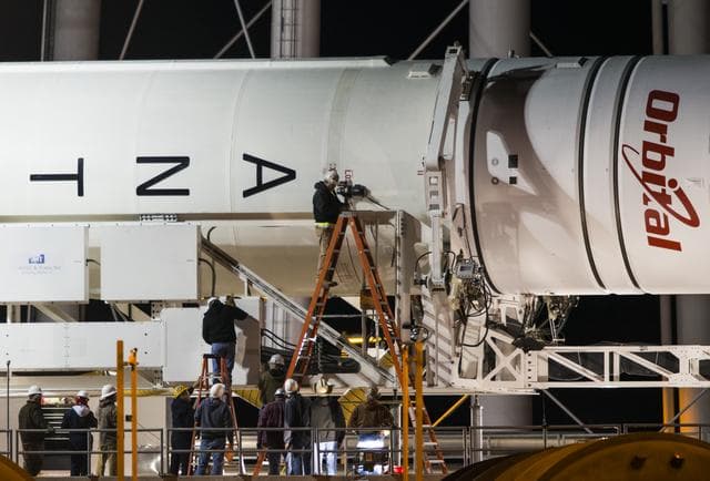 NASA image: Orb3 Antares Raising 