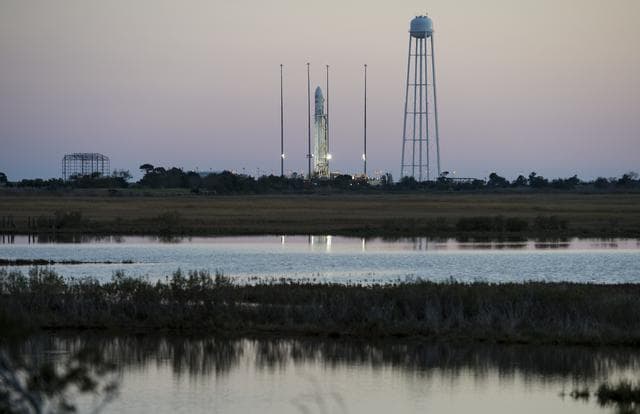 NASA image: Orb3 Antares Rocket Preparation 