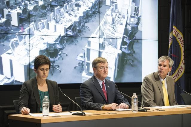 NASA image: Orb-3 Antares Mishap Press Conference