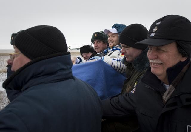 NASA image: Expedition 41 Soyuz TMA-13M Landing