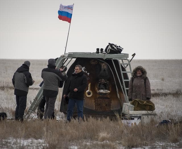 NASA image: Expedition 41 Soyuz TMA-13M Landing