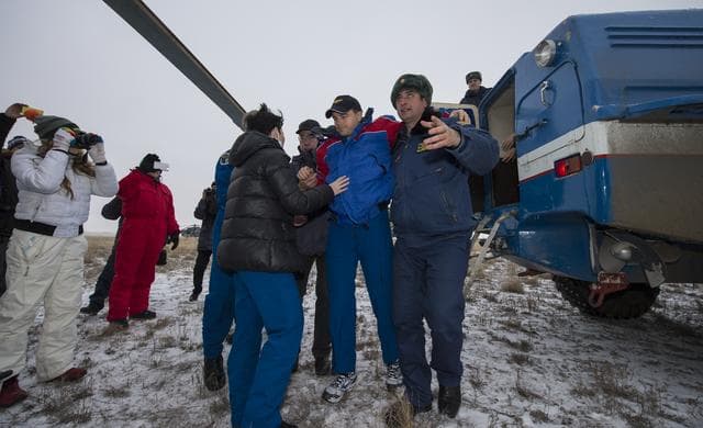 NASA image: Expedition 41 Soyuz TMA-13M Landing