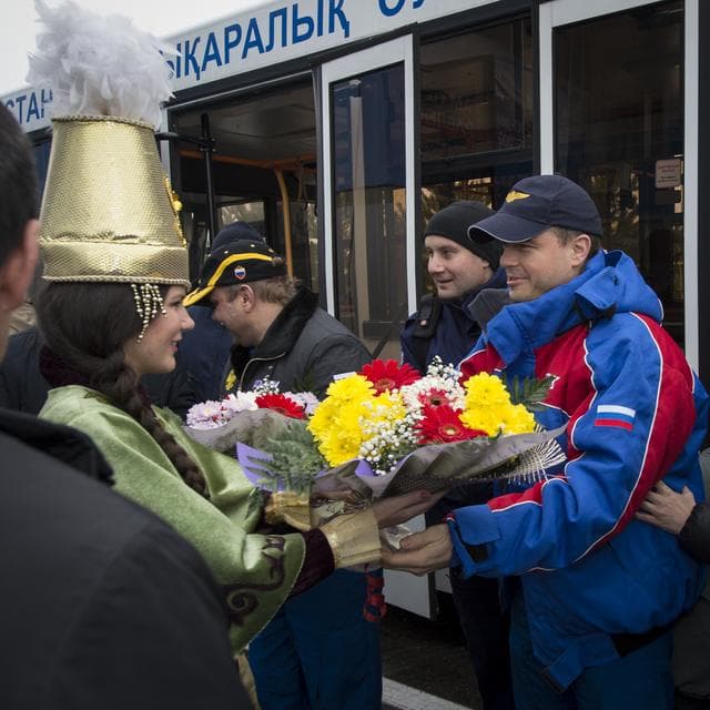 NASA image: Expedition 41 Soyuz TMA-13M Landing