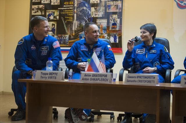 NASA image: Expedition 42 Press Conference