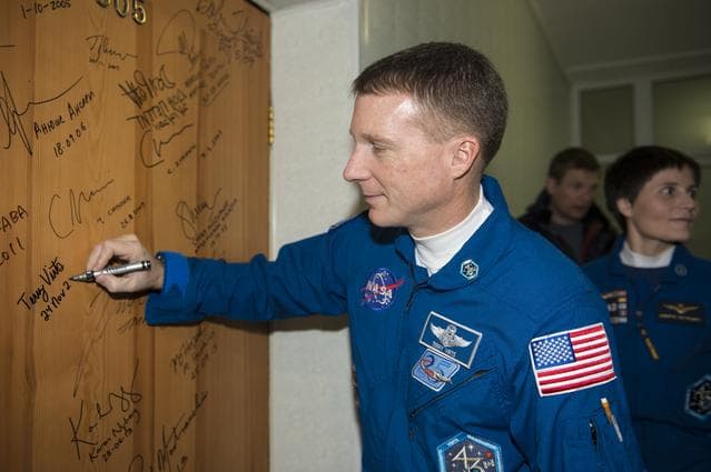 NASA image: Expedition 42 Door Signing