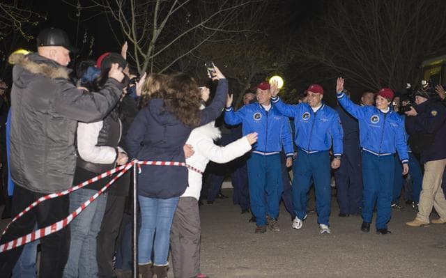 NASA image: Expedition 42 Crew Departure
