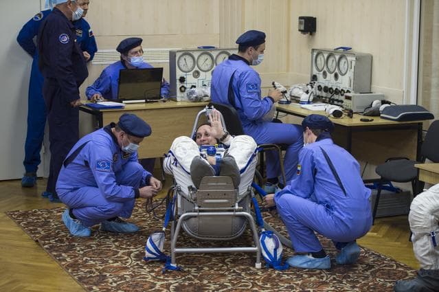 NASA image: Expedition 42 Pressure Check