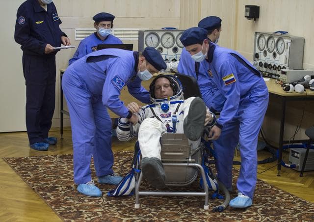 NASA image: Expedition 42 Pressure Check