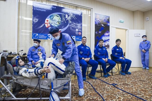 NASA image: Expedition 42 Pressure Check