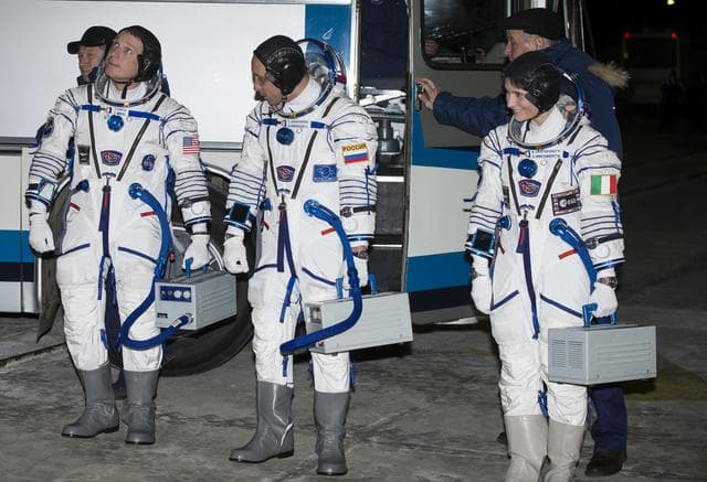 NASA image: Expedition 42 Crew Departure