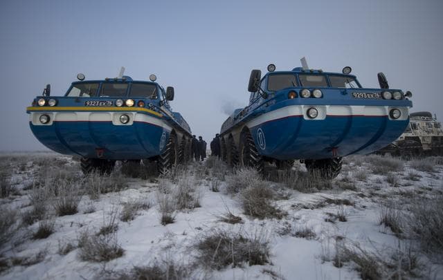 NASA image: Expedition 42 Soyuz TMA-14M Landing