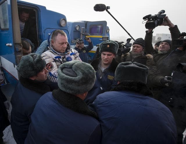 NASA image: Expedition 42 Soyuz TMA-14M Landing
