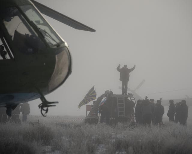 NASA image: Expedition 42 Soyuz TMA-14M Landing