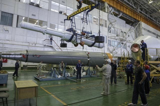 NASA image: Expedition 43 Soyuz Assembly