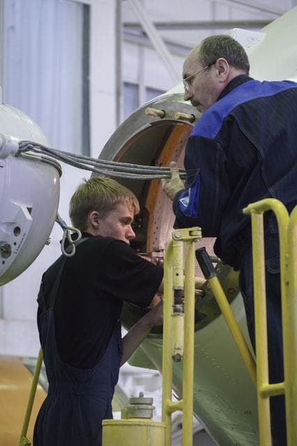 NASA image: Expedition 43 Soyuz Assembly