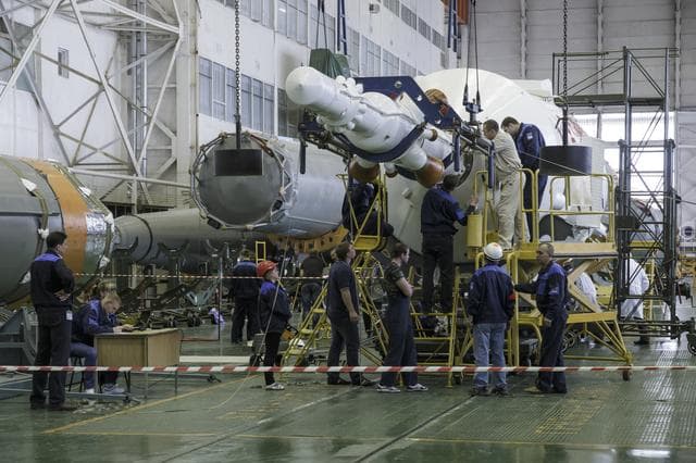 NASA image: Expedition 43 Soyuz Assembly