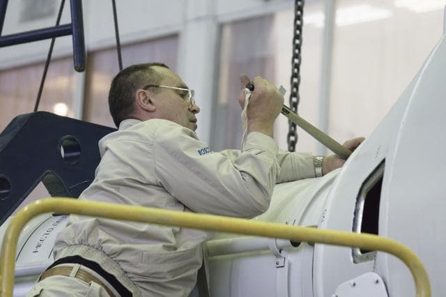 NASA image: Expedition 43 Soyuz Assembly