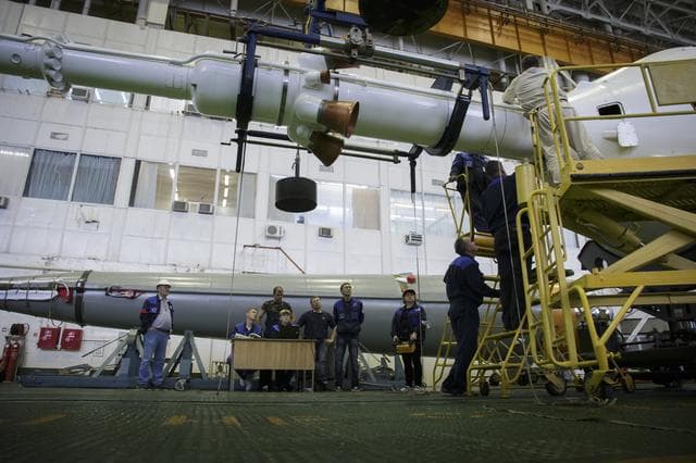 NASA image: Expedition 43 Soyuz Assembly