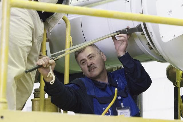 NASA image: Expedition 43 Soyuz Assembly
