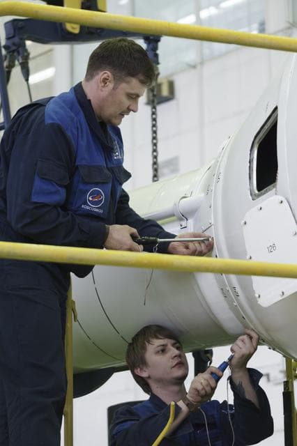 NASA image: Expedition 43 Soyuz Assembly