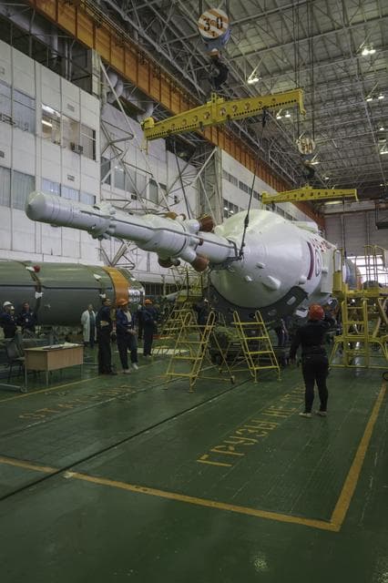 NASA image: Expedition 43 Soyuz Assembly