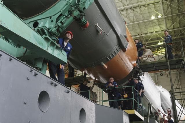 NASA image: Expedition 43 Soyuz Assembly