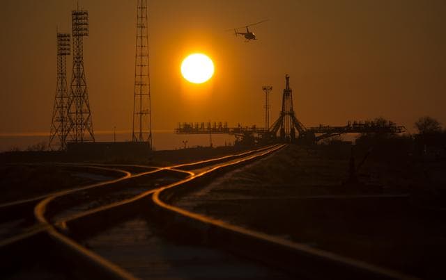 NASA image: Expedition 43 Soyuz Rollout