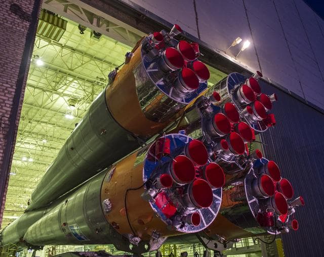 NASA image: Expedition 43 Soyuz Rollout
