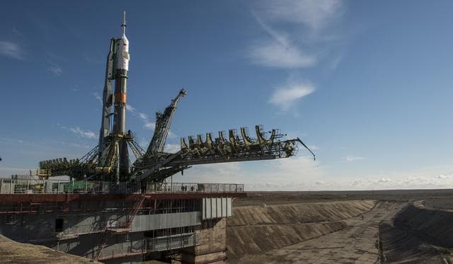 NASA image: Expedition 43 Soyuz Rollout