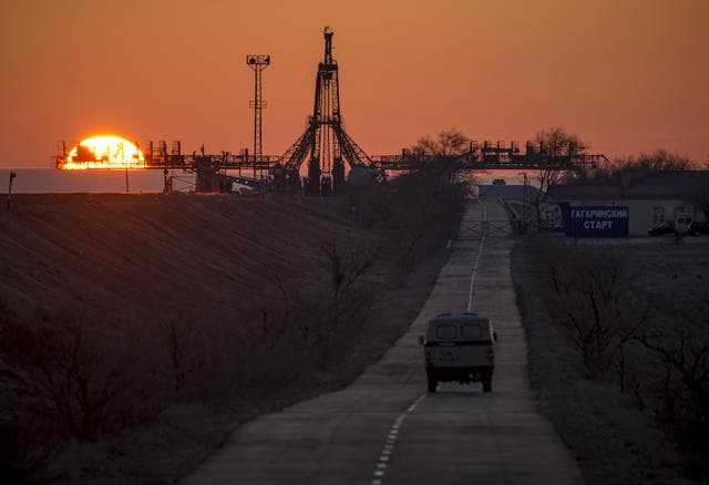 NASA image: Expedition 43 Soyuz Rollout
