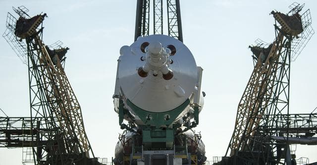 NASA image: Expedition 43 Soyuz Rollout