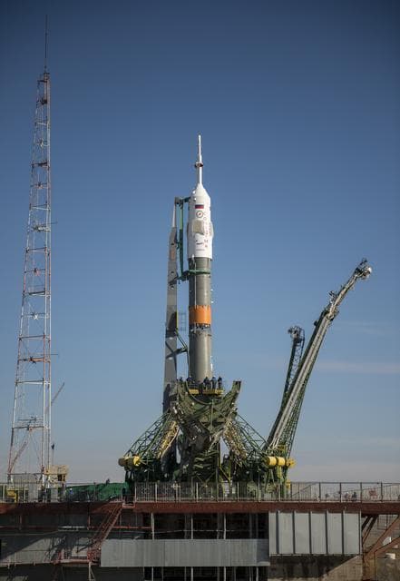 NASA image: Expedition 43 Soyuz Rollout