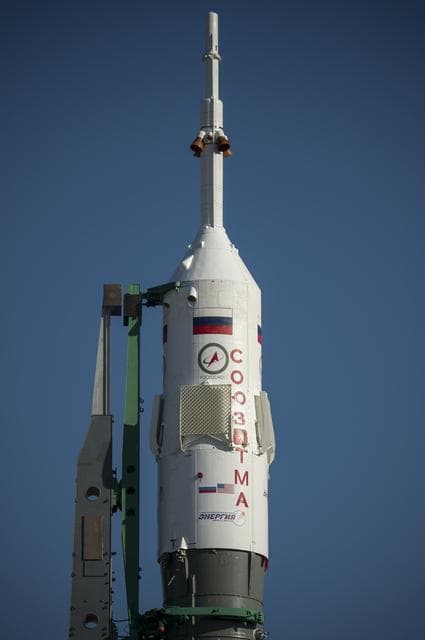 NASA image: Expedition 43 Soyuz Rollout