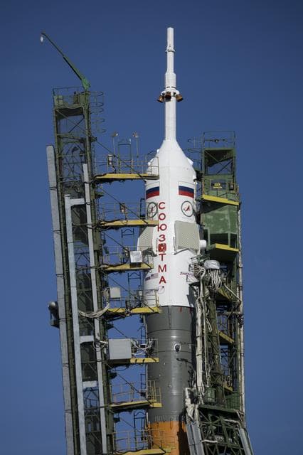 NASA image: Expedition 43 Soyuz Rollout