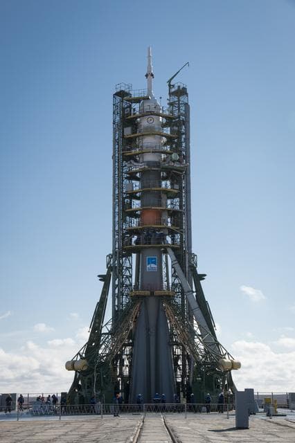 NASA image: Expedition 43 Soyuz Rollout