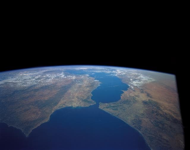 NASA image: Strait of Gibraltar