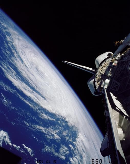 NASA image: Hurricane Josephine seen by the shuttle orbiter Challenger