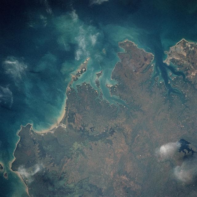 NASA image: Earth observations taken from shuttle Challenger during STS-41C
