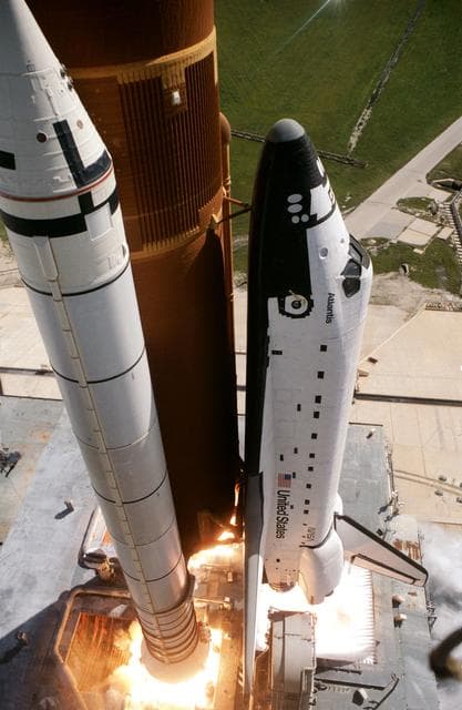 NASA image: Liftoff of first flight of Atlantis and the STS 51-J mission