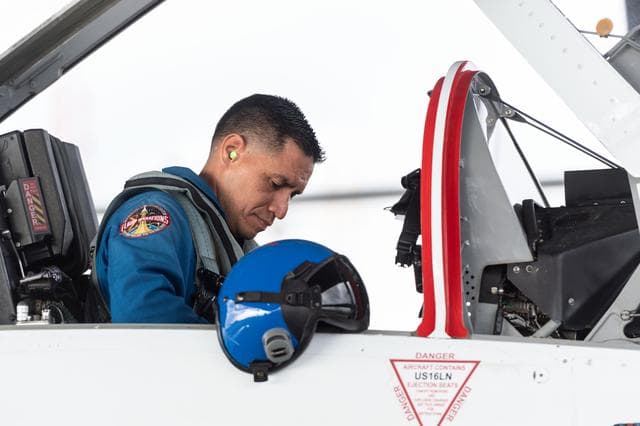 NASA image: Frank Rubio at Ellington Field