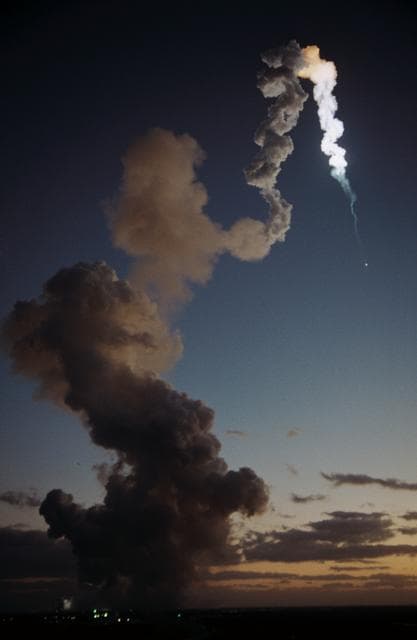 NASA image: Launch of the Shuttle Columbia and begining of STS 61-C mission