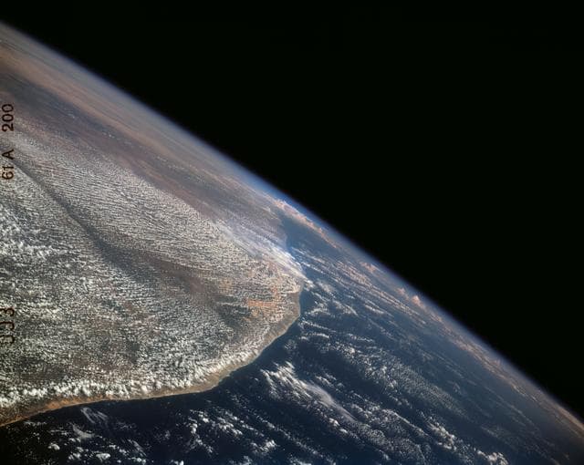 NASA image: STS-61A earth observations