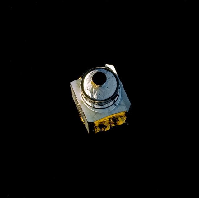 NASA image: Close-up view of the RCA Satcom K-2 communications satellite