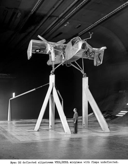 NASA image: Ryan Deflected Slipstream VTOL/STOL in 40x80 Foot Wind Tunnel.