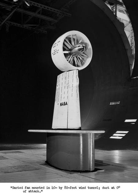 NASA image: Investigation of Ducted Fan in Ames 40x80 Foot Wind Tunnel.
