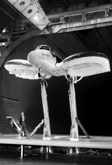 NASA image: Vanguard 2C VTOL Airplane Tested in the Ames 40x80 Foot Wind Tunnel.