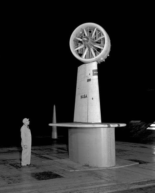 Ducted Fan Model with A 0 deg Exit Cascade.