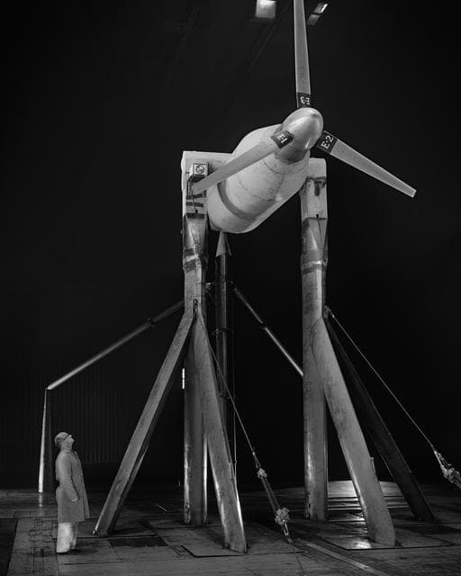 NASA image: Low Disc Loading Tilt Rotors In Hovering And Cruise Flights in Ames 40x80 foot Wind Tunnel.